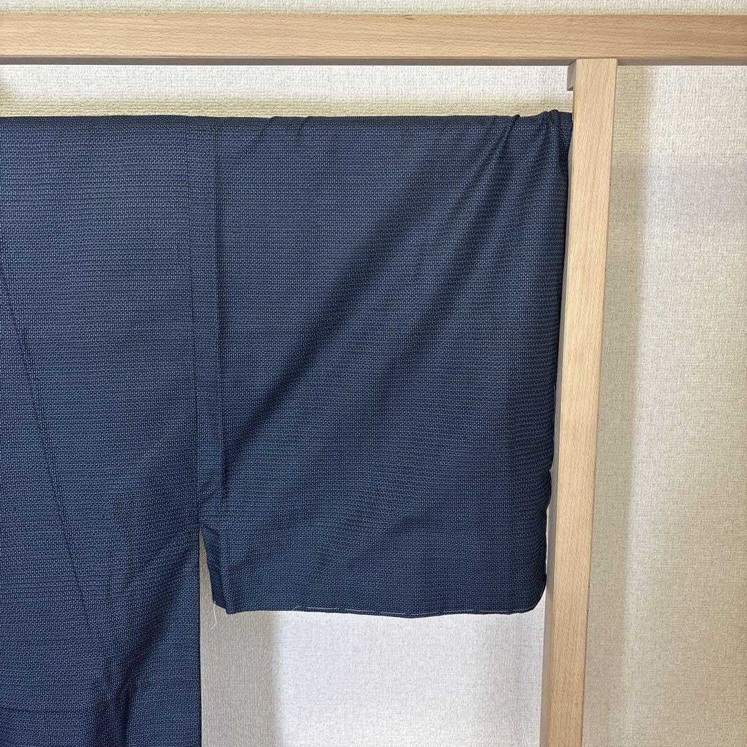 Amazon.co.jp: k-5848 裄71 紳士着物 亀甲 泥藍大島紬 正絹 : ファッション