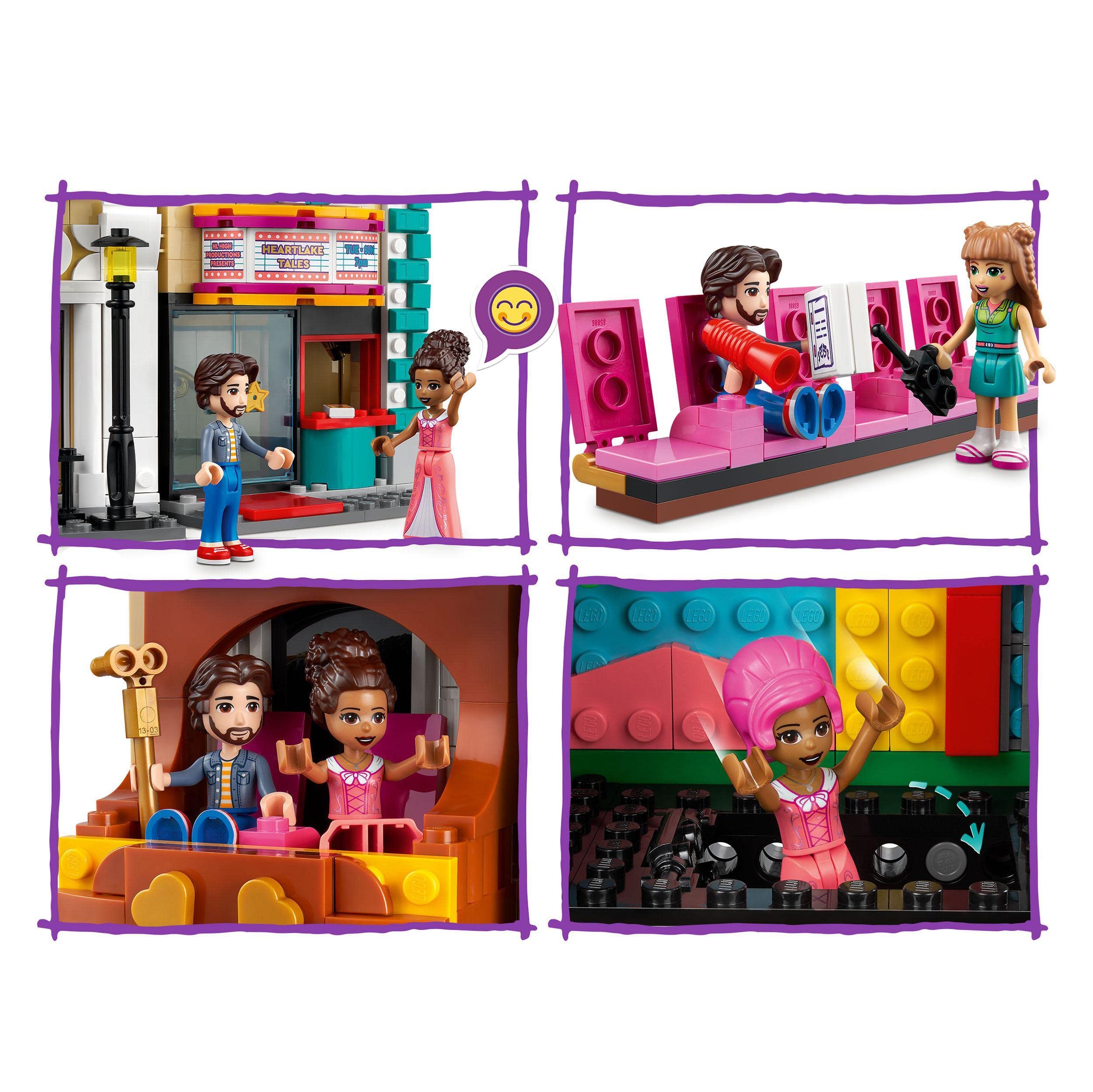 LEGO 41714 Friends Szkoła aktorska Andrei: Zestawy do budowania, Klocki, Zabawki do Zbudowania, Prezent dla Miłośników Aktorstwa w wieku od 8 lat (1154 elementy)