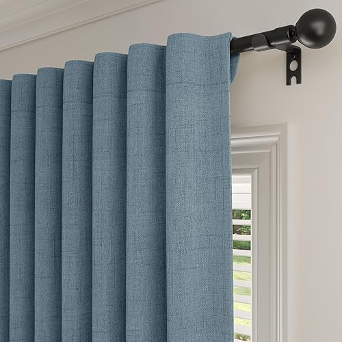 100% Blackout Curtains for Bedroom 90 inch Length 2 Panels