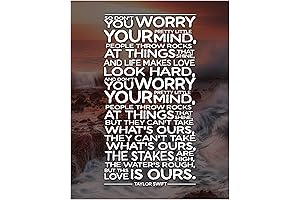 Affirmations in Taylor Swift Lyrics Poster