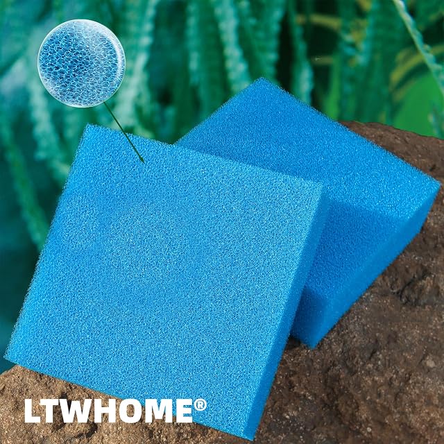Foto 3 de 5 de LTWHOME Esponja de Filtro Gruesa de reemplazo Compatible para Oase Biotec 5/10/30 (6 Piezas)