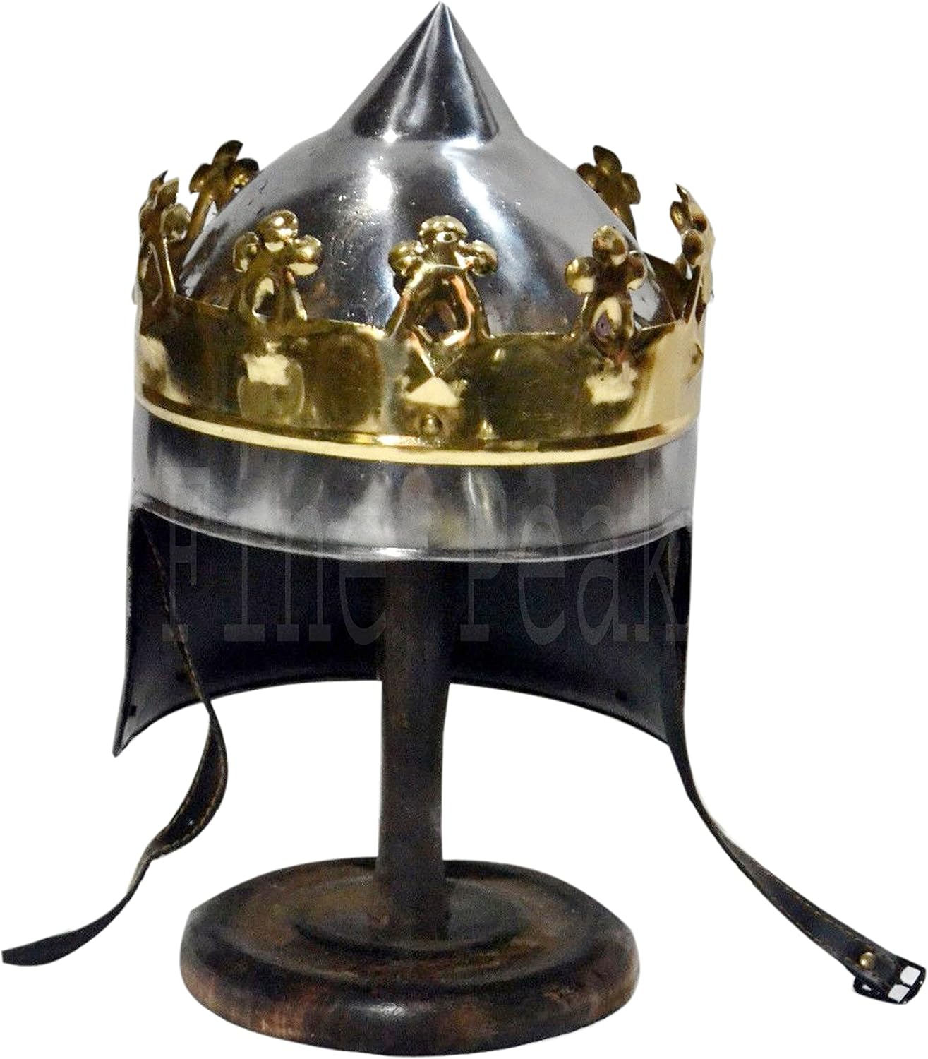 Medieval King Arthur Helmet Reenactment 18 Gauge Roman Wearable with Liner Silver viking knight spartan medieval armor cosplay