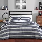 Nautica - Twin Comforter Set, Cotton Reversible Bedding with Matching Sham, Stylish Home Decor, Dorm Room Essentials (Craver Navy, Twin/Twin XL)