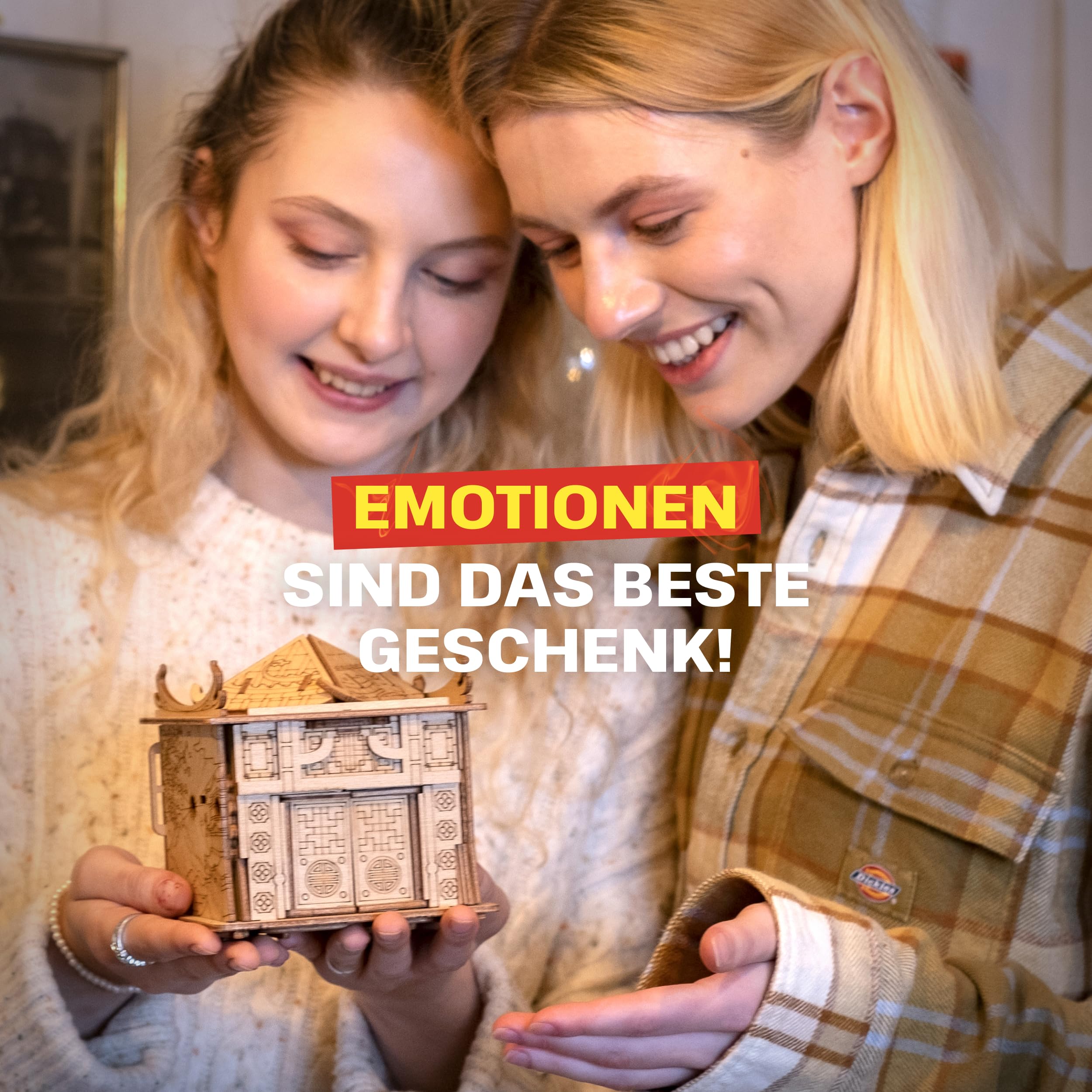 ESC Welt House of Dragon - Escape Room Spiel - Geschenke für Männer und Frauen - 3D Puzzle Box Spiele aus Holz für Erwachsene und Kinder - Holzpuzzle Erwachsene - Knobelspiel für Familie