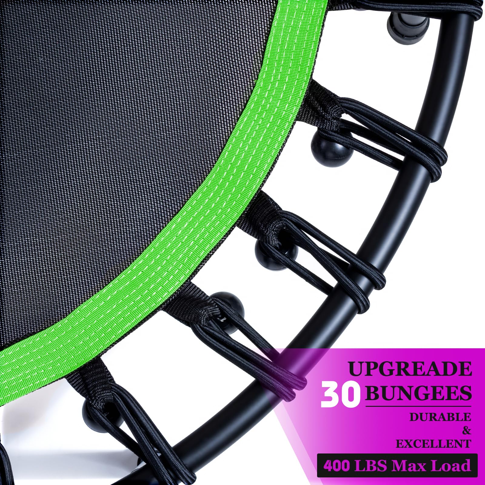 DARCHEN Trampoline d'intérieur pour adultes, 200 kg, petit trampoline d'exercice pour entraînement physique pour trampoline intérieur silencieux et sûr [100 cm]