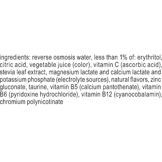 vitaminwater zero Power-C, 20 fl oz, 24 Pack