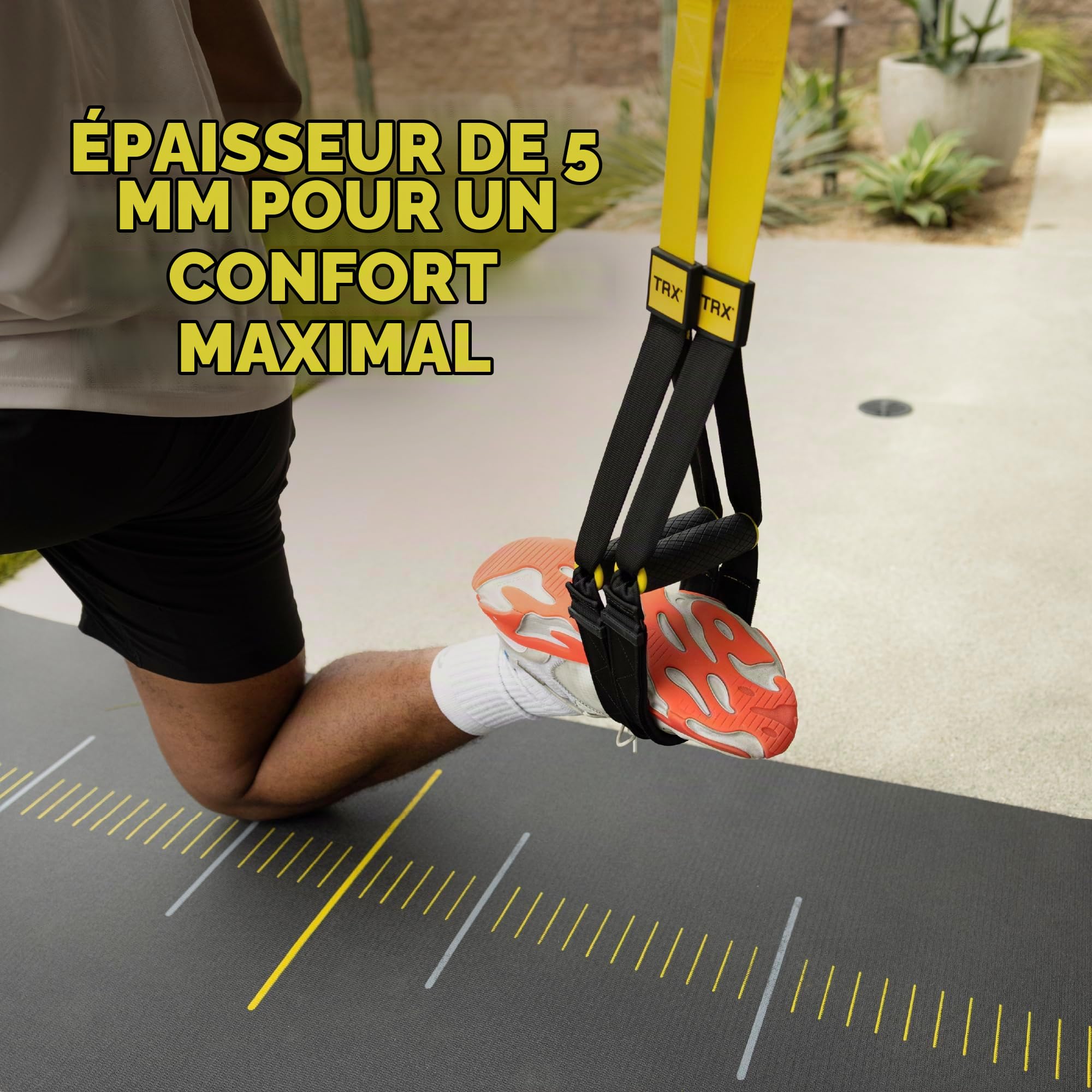 TRX de suspension Tapis de 72 pouces x 24 pouces