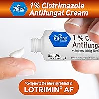 Vista 2 de MED PRIDE Crema antifúngica 1% de clotrimazol 1oz - Tratamiento para el cuidado de la piel contra hongos con - Pomada corporal para la tiña inguinal