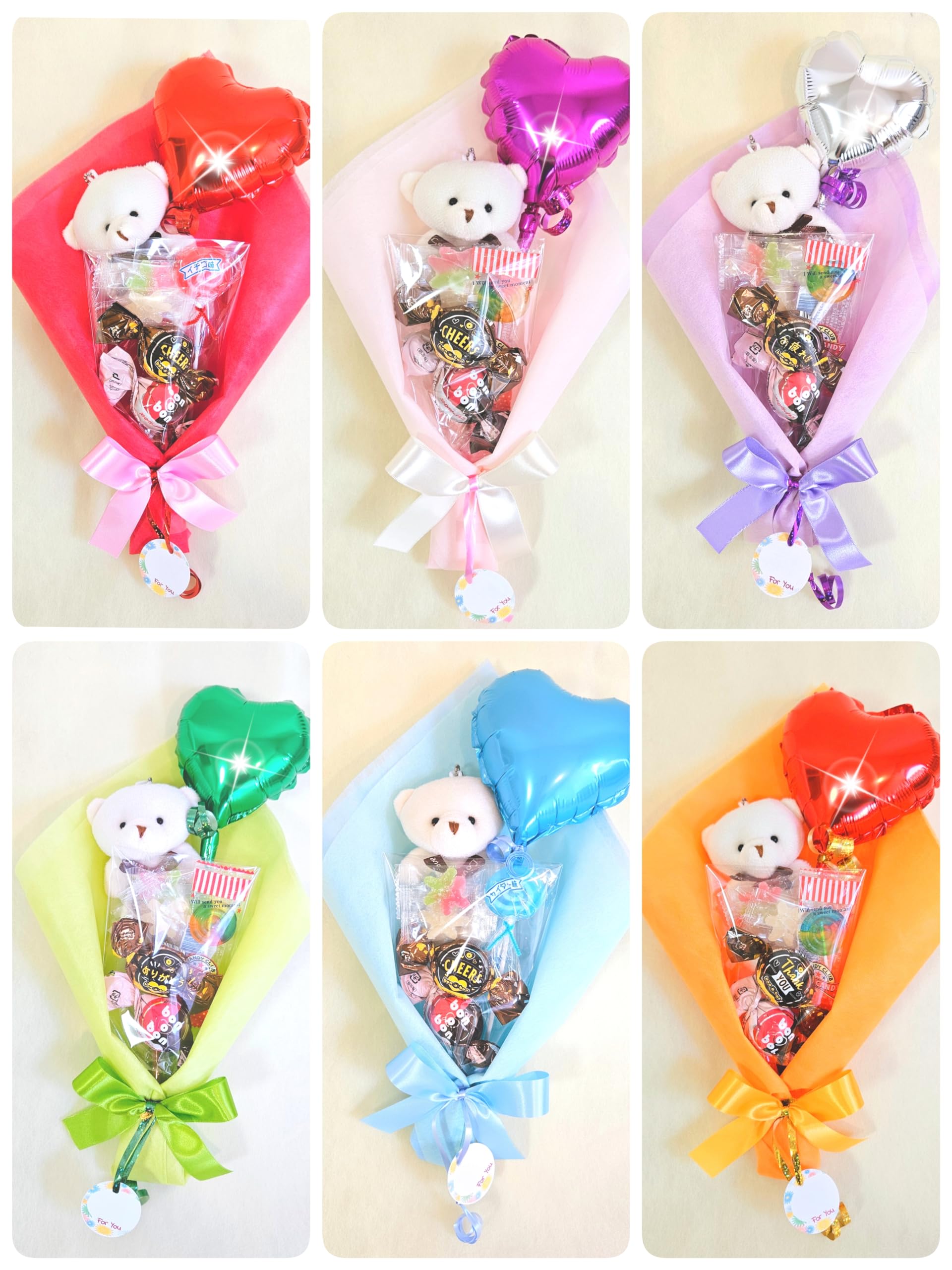 kmshy☆　透明バルーンピンクブーケ　４個 バルーンの花束 「スヌーピーのミディアムブーケ・ワルツ」｜バルーン 花束・アレンジメント