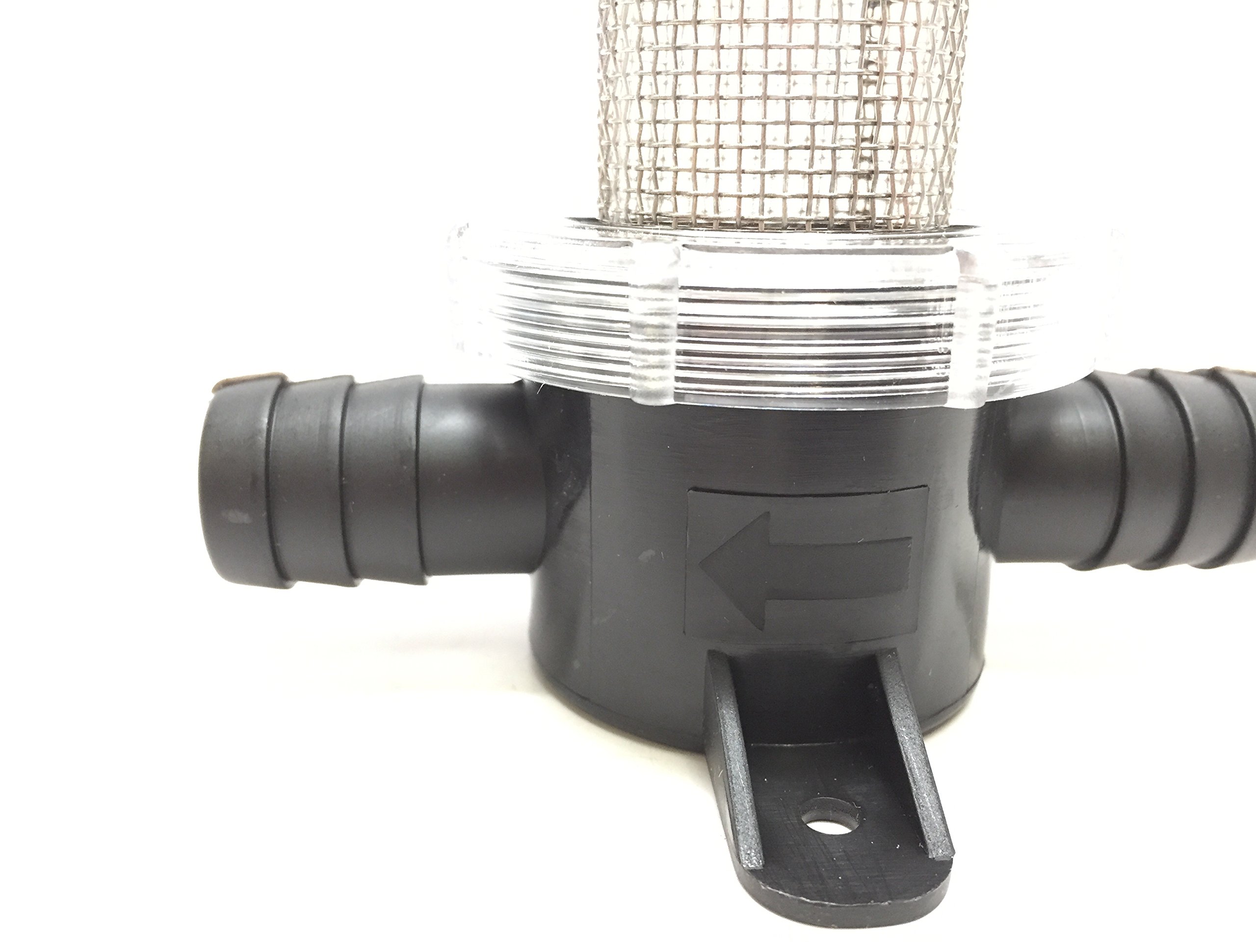 Amazon.com : Marine Boat PC in-LINE Strainer SS Large MESH