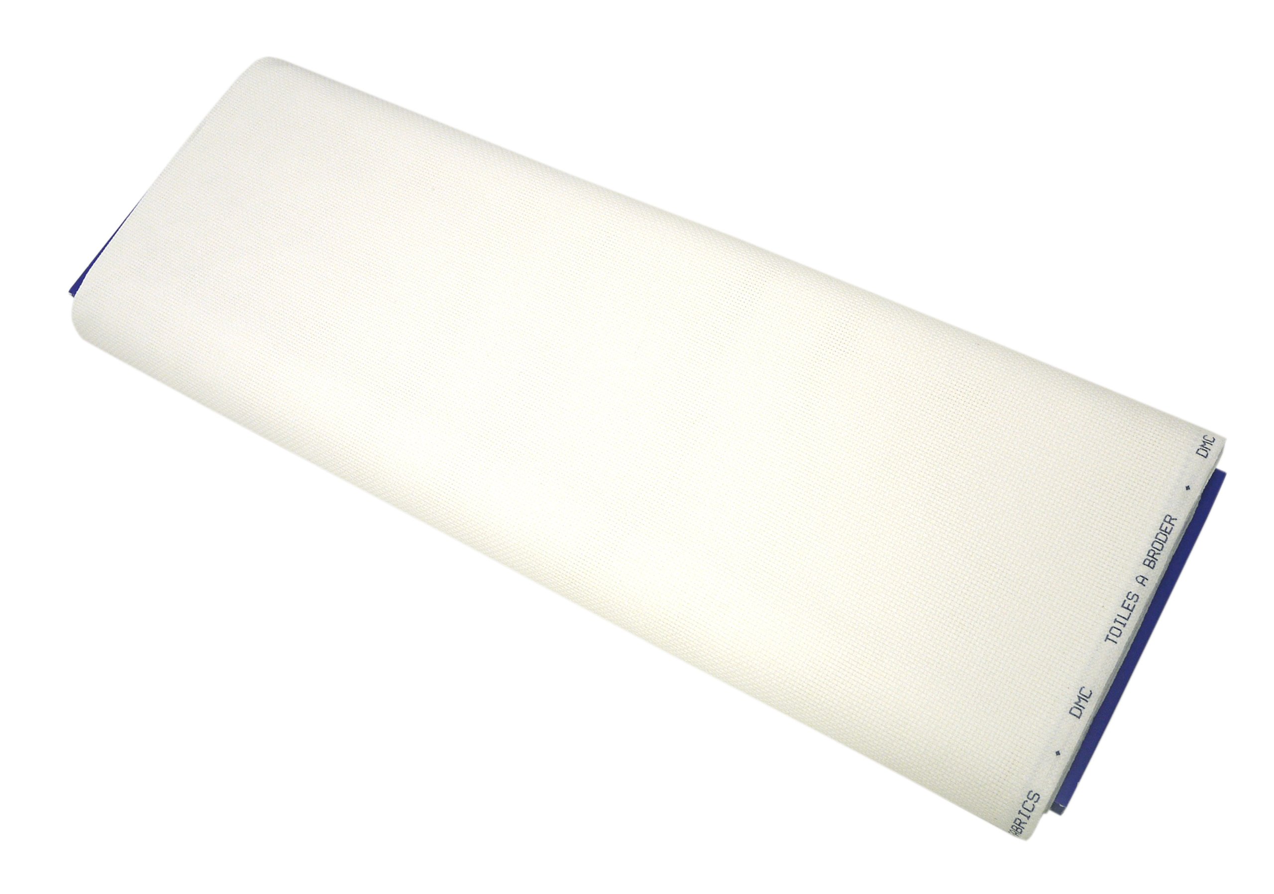 DMC 14 Count Aida 5mtrs x 110cm (43") Bolt 100% Cotton - DM222 Blanc