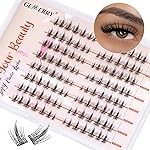 GEMERRY Lash Clusters Natural Eyelash Clusters Wispy Cluster Eyelash Extensions Lash Extension Clusters DIY at Home Cluster Lashes