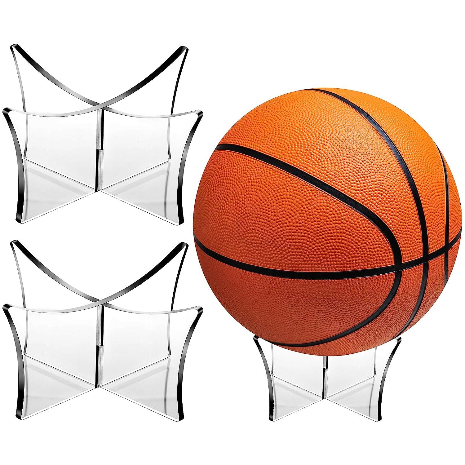 BRODLOG Football,Volleyball ,Basketball,Soccer Display Stand, Acrylic Ball holder stand (Pack of 3) (B0CGRLH5C4) Amazon Price History, Amazon Price Tracker