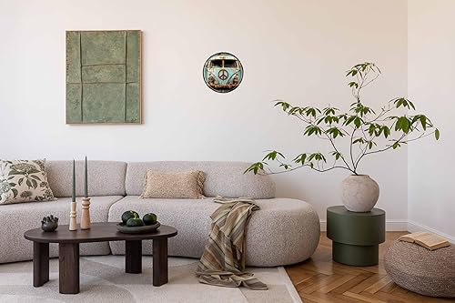 Miniatura 5 de Letrero de metal retro de estaño redondo vintage adecuado para el hogar, tienda de calle, garaje, bar, granja, jardín, multiusos para uso en