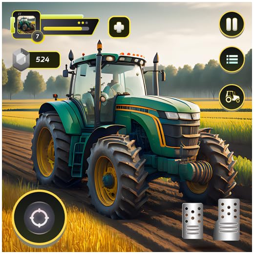 Simulador de agricultura de trator mega grande, jogos 3D de simulador de carga de condução de trator