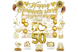 50th Anniversary Decorations Party,Supplies,Decor
