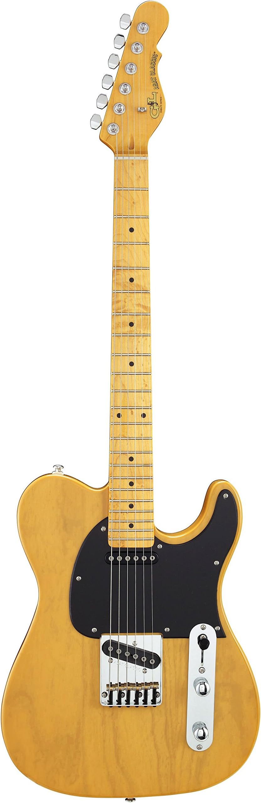 G&L Tribute Series ASAT Classic Electric Guitar (Maple Fingerboard, Butterscotch Blonde)