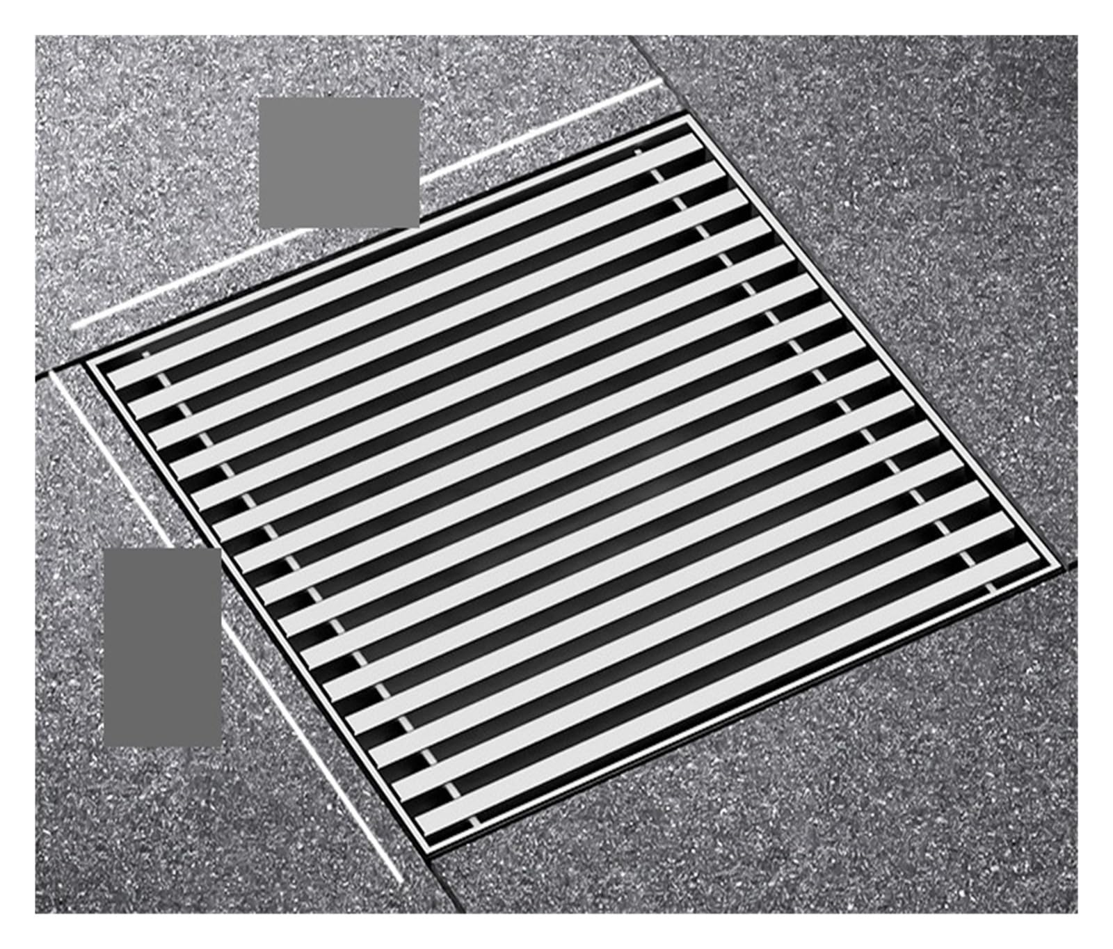 Siphon de sol en acier pour sécuriser le drainage de votre terrasse ou cour