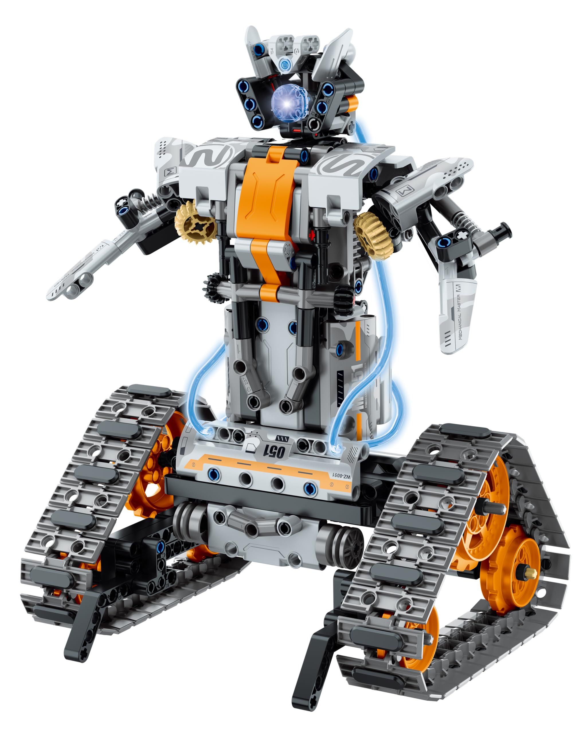iM.Master - Robot zabawka zdalnie sterowana 4 w 1 - klocki budowlane dla dorosłych dzieci - sanki i wiadro - Aplikacja RC i kontroler - 604 części 1:14 - Gry edukacyjne Stem - Makieta do budowy