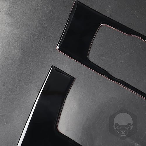 Miniatura 6 de Car Center Conosle - Cubierta para panel de cambio de marchas, calcomanía de control compatible con Toyota Land Cruiser Prado 2010 2011 2012 2013