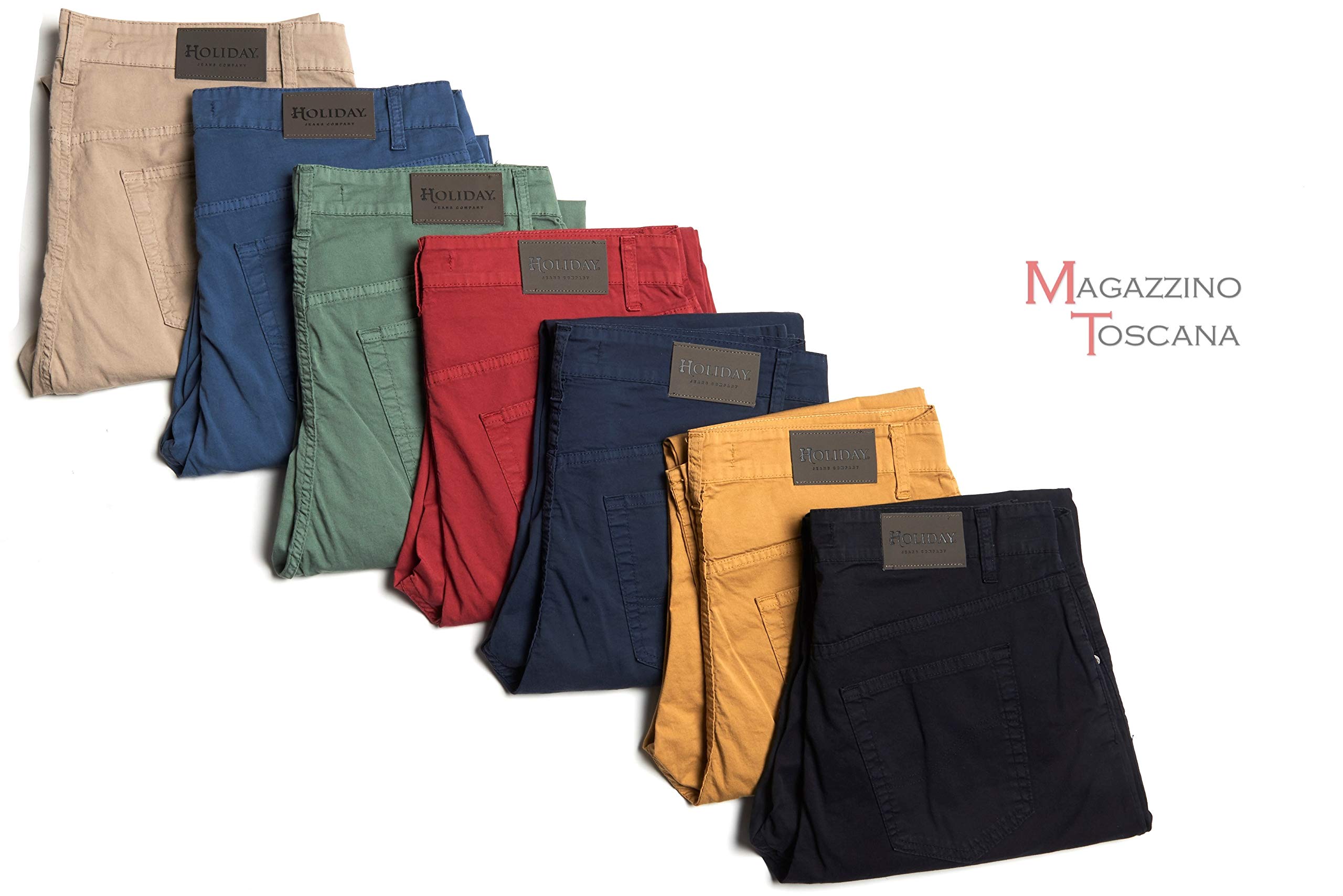Holiday Jeans Pantalone Modello Etan Primaverile/Estivo Uomo Cotone TG. 46 48 50 52 54 56 58 60
