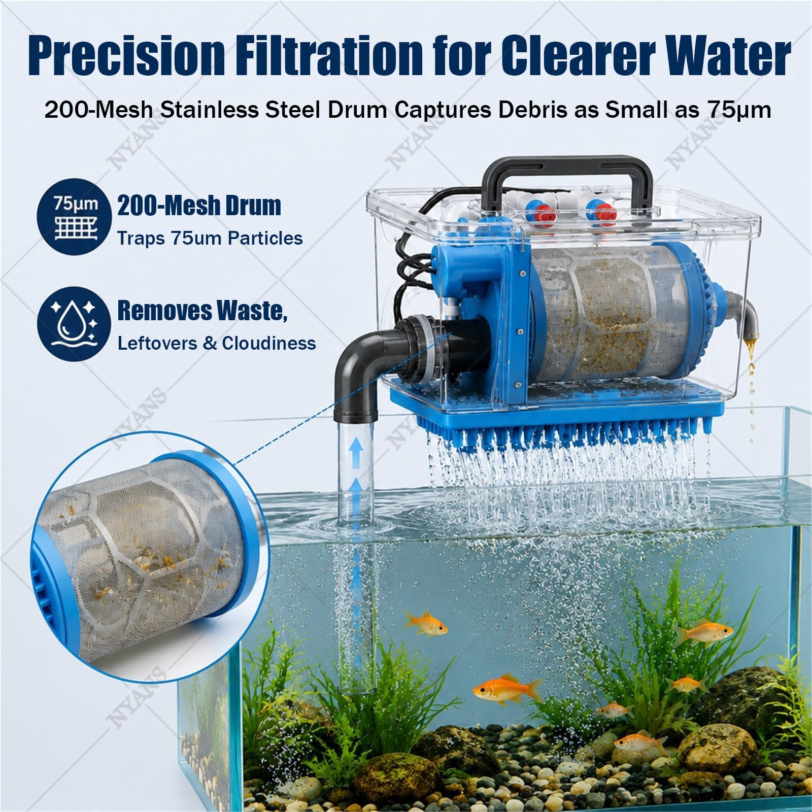Samoczyszczący System Filtracji Wody, Siatka 200 Mesh M-10000L/H