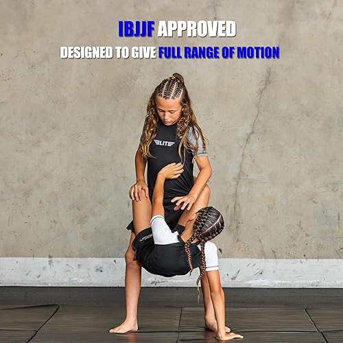 Miniatura 5 de Elite Sports Protectores de erupción para niños y niñas, de compresión de manga corta BJJ para niños y jóvenes