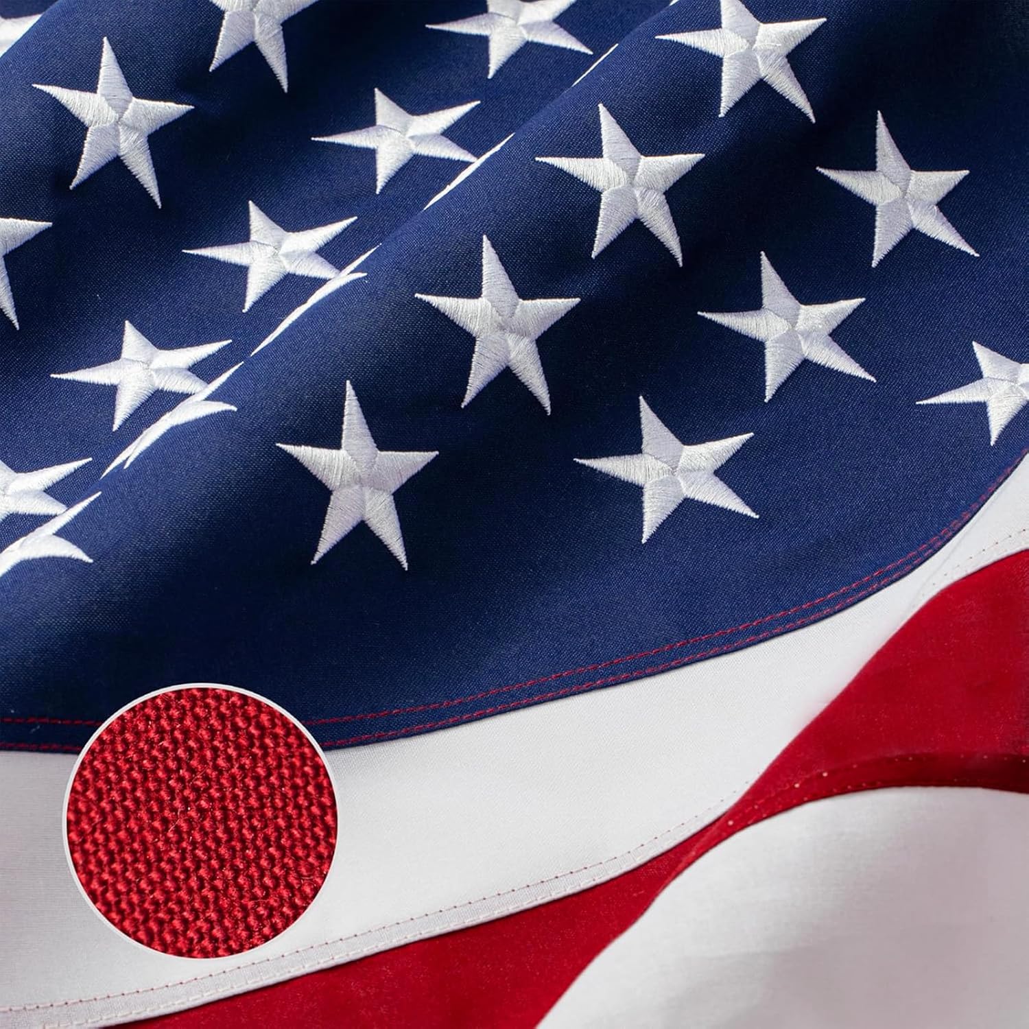 American Flag 8x12ft Ultra Durable for Outside, TearProof Spun Polyester, Embroidered Stars, Brass Grommets, Perfect for Outdoor US Flag, Show Your Patriotism with Long-Lasting Quality