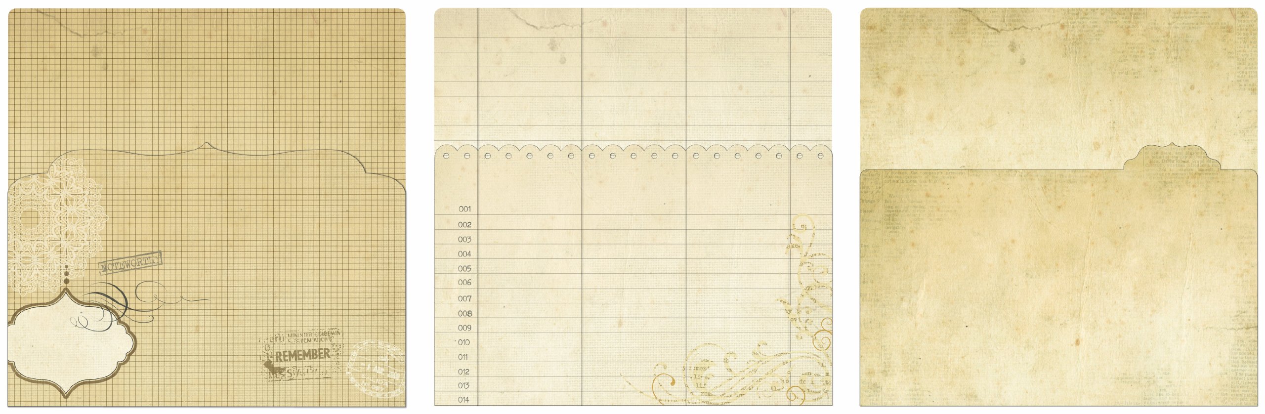 Simple StoriesMix and Match 12 by 12-Inch Memorabilia Pockets