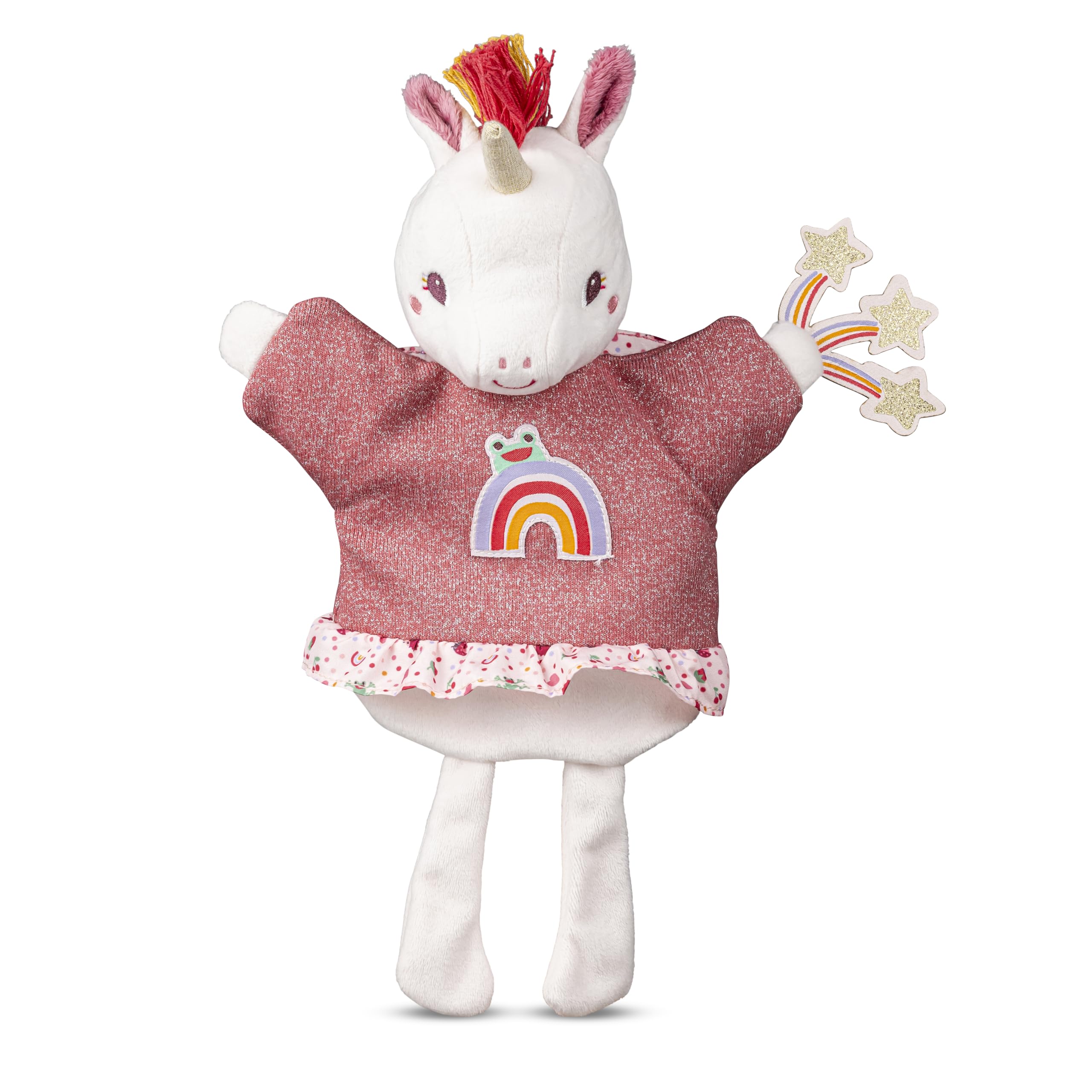 Lilliputiens - Hand Puppet - Lena the Unicorn - Interactive Toy for Children - For Telling Fun Stories - Stimulates Imagination - Ages 2+ - 83641