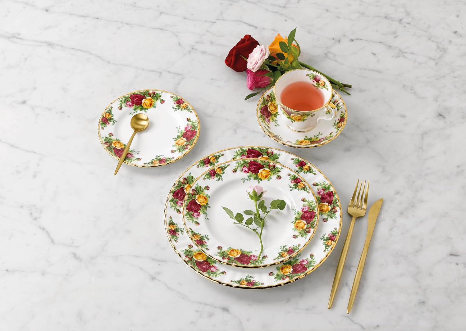 Royal Albert Old Country Roses 5-Piece Place Setting
