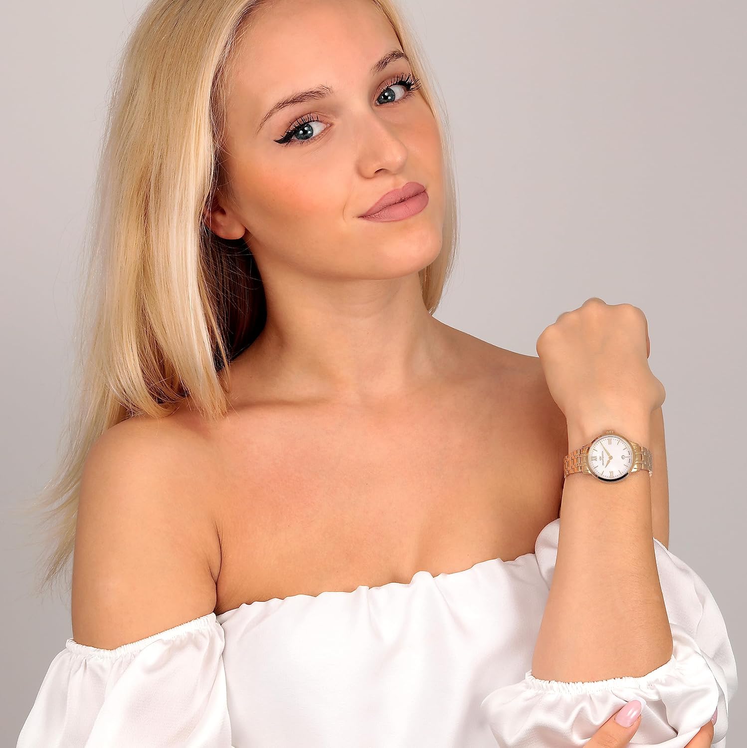 Philip Watch AUDREY Orologio Donna Tempo e data in Acciaio, Placcato oro - R8253150511 Philip Watch AUDREY Orologio Donna Tempo e data in Acciaio, Placcato oro - R8253150511