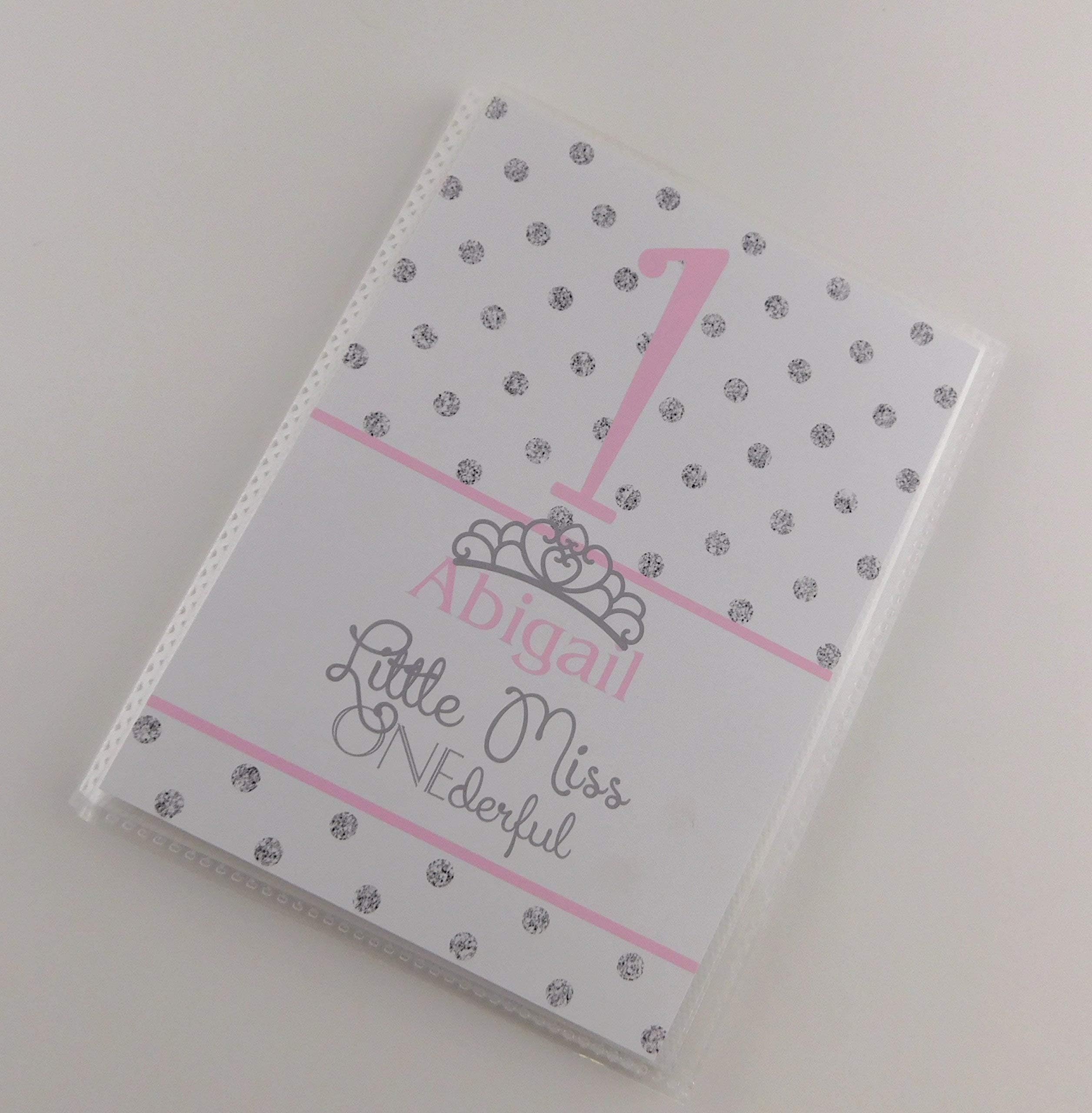 Photo Album Little Miss Onederful 4x6 or 5x7 Pictures PERSONALIZED NAME IA#871