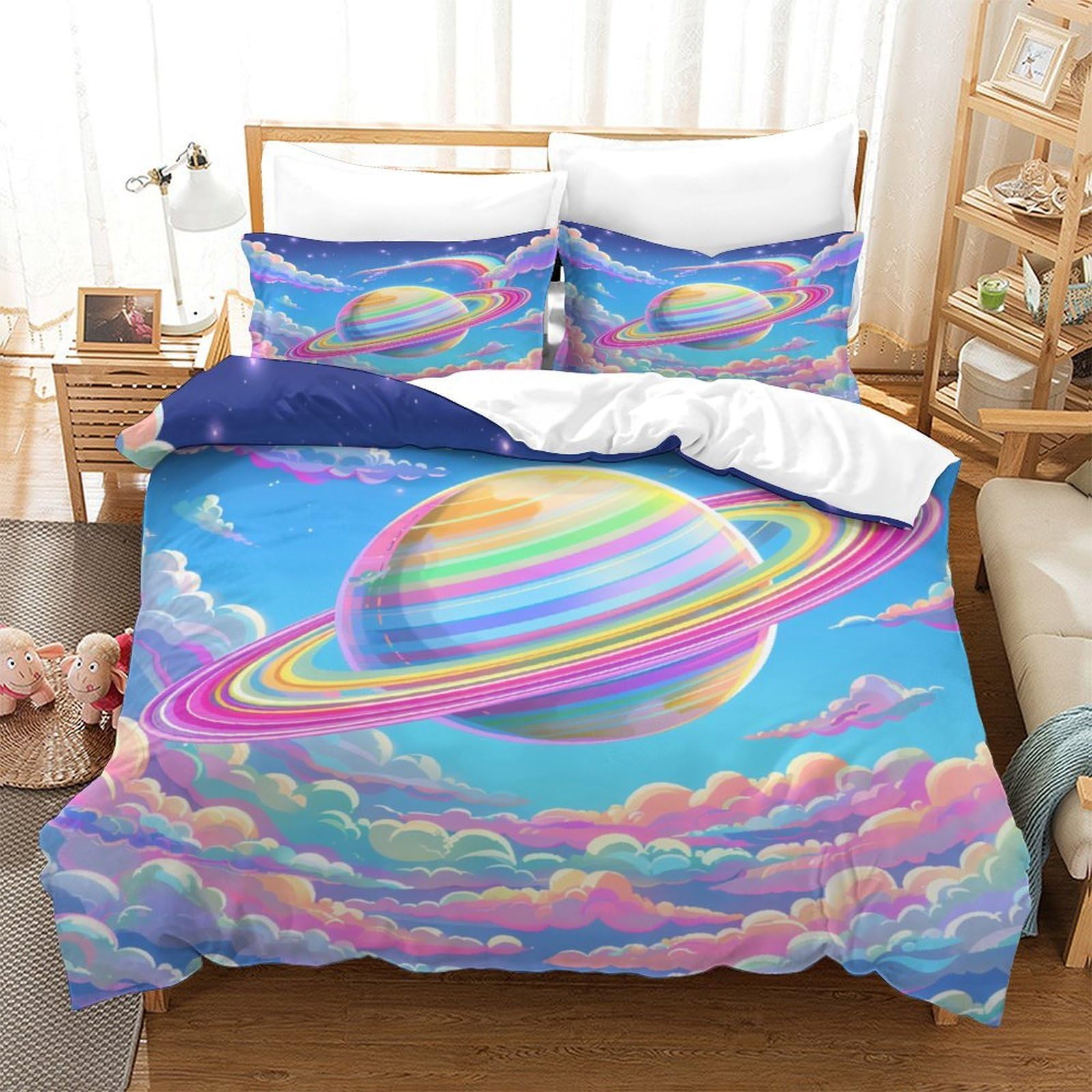 Quilt Halloween science-fiction grand lit avec housse de couette