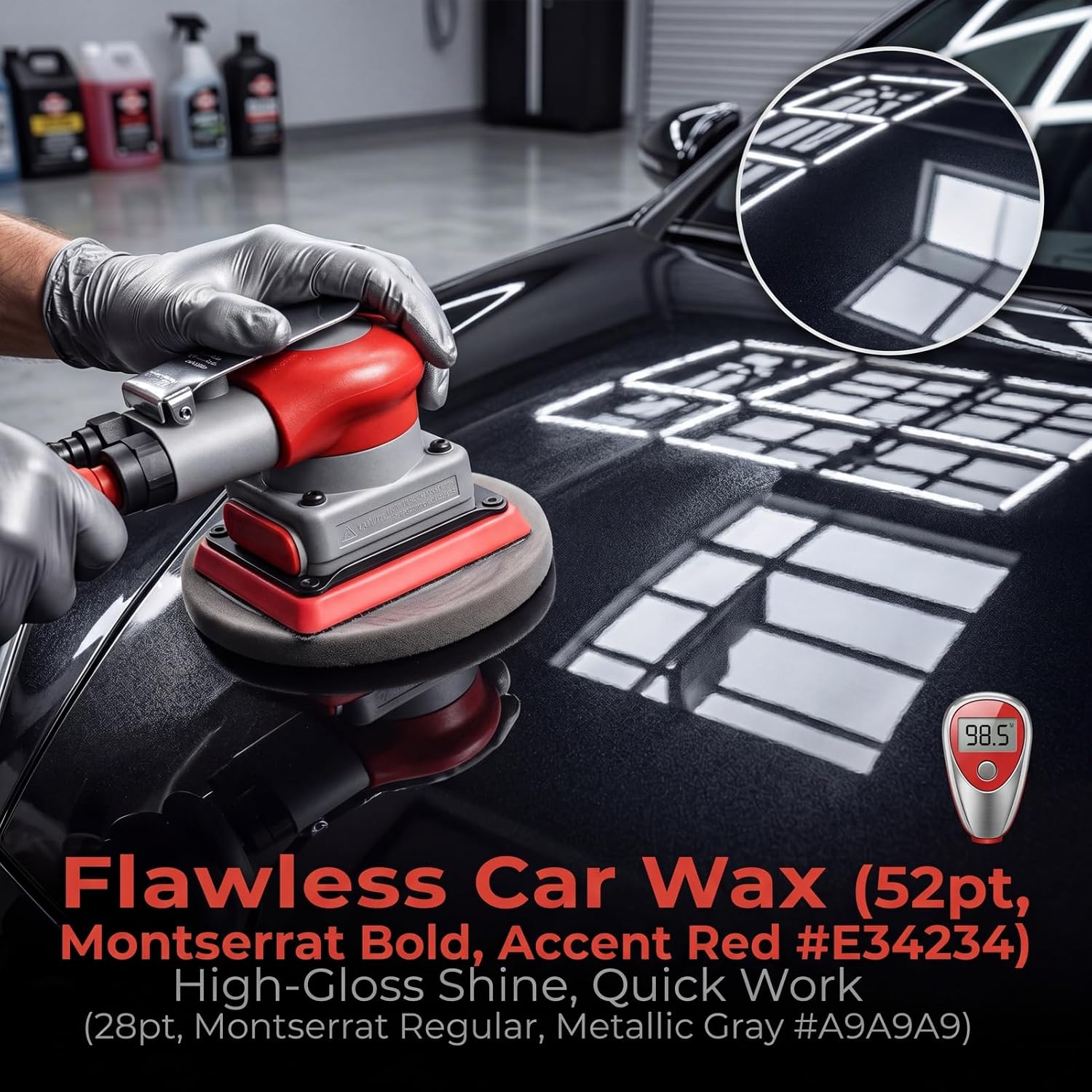 Pneumatic Sander, Alloy Steel Air Sanding Machine, Sandpaper Machines Air Sander Grinding Tools, High Speed Air Powered Sanders Polisher for Wood Metal Sanding, Car Waxing