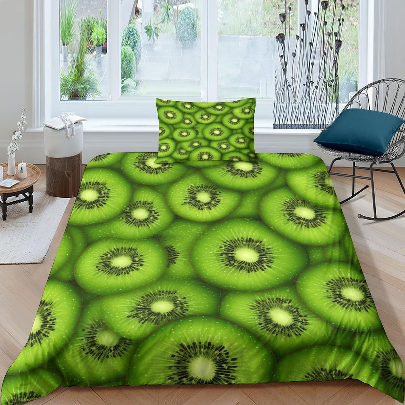 Set housse de couette oiseaux 3D microfibre respirante pour en finir avec la transpiration nocturne