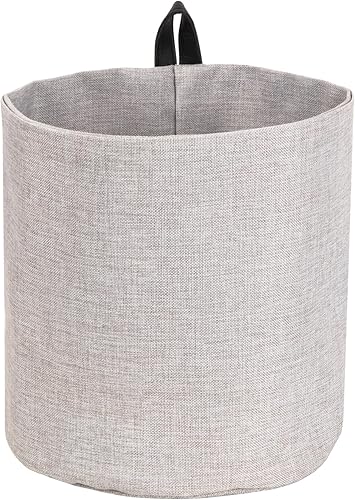 Bigso Box of Sweden Cesta de almacenamiento colgante suave para colgar, color beige.