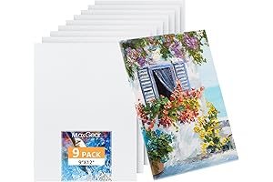 MaxGear Canvas Boards for Painting 9x12 - Capture Your Visions on Premium Surfaces