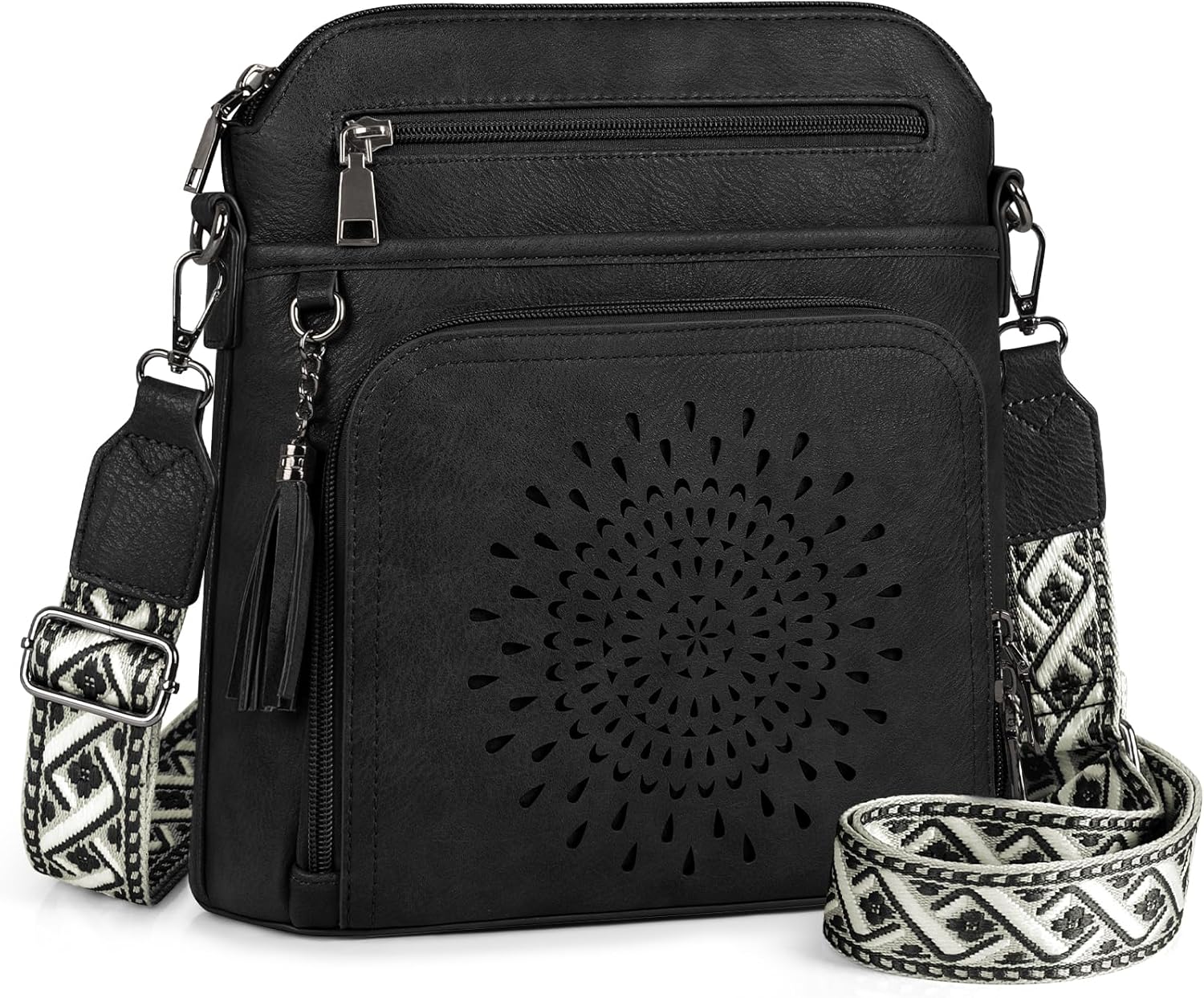 RAINSMORE Crossbody Bags for Women Leather Crossbody Purse Designer Womens Shoulder Handbags Trendy Cross Body Purse