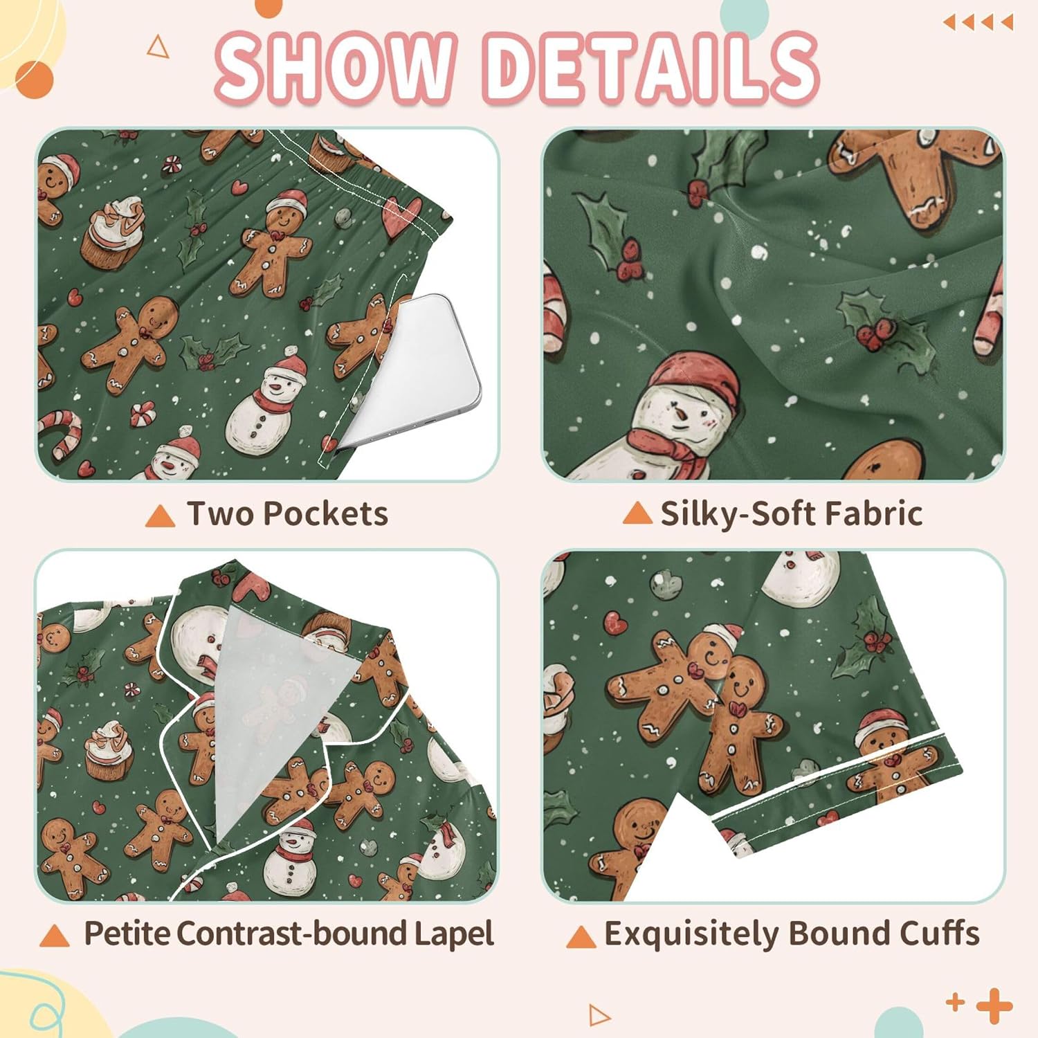Silk Pajama Sets Short Sleeve Pajamas Soft Sleepwear 2 Piece Pjs Set