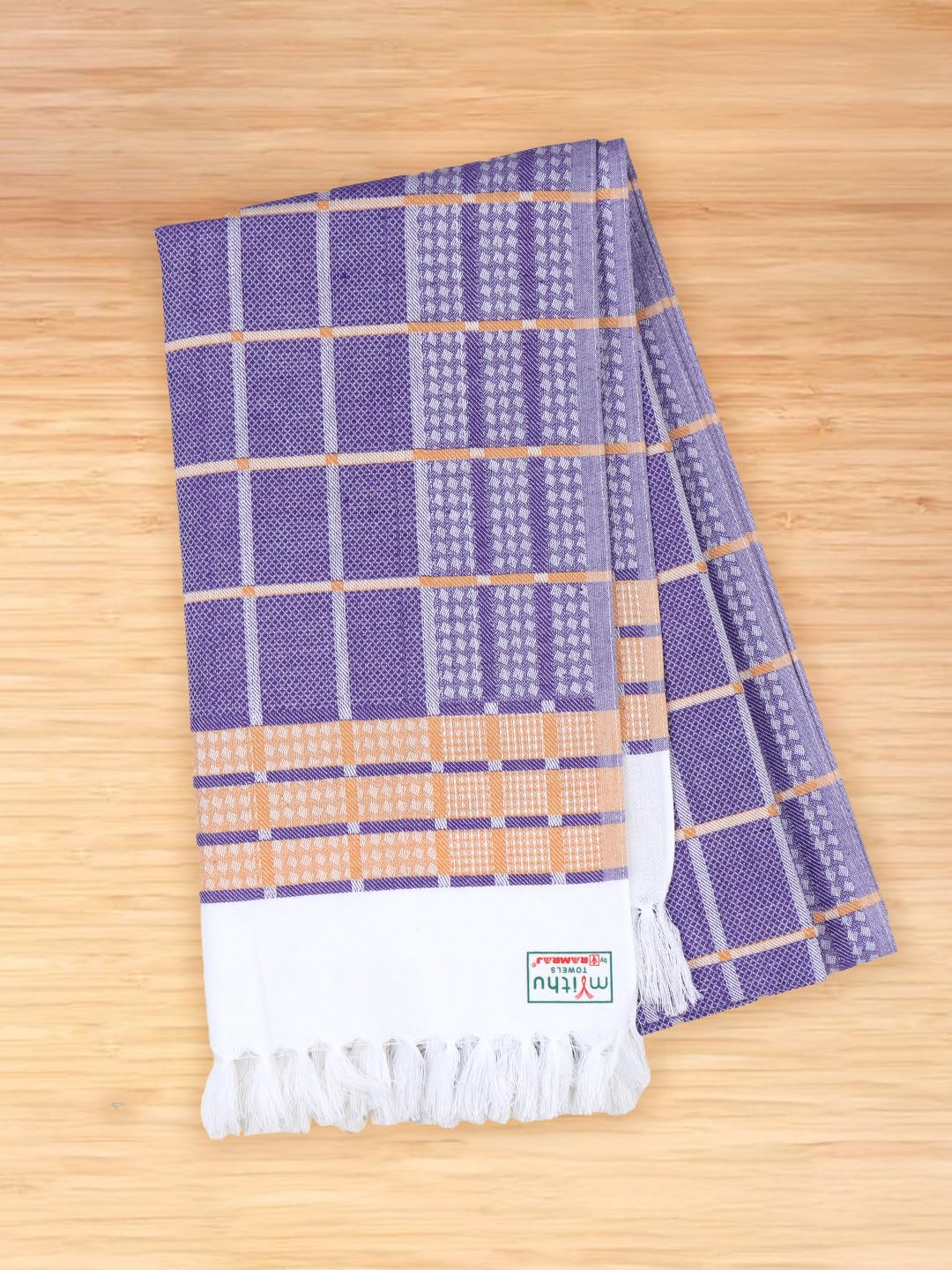 RAMRAJ Cotton Bath Towels - Assorted Colors (Pack of 2) -6