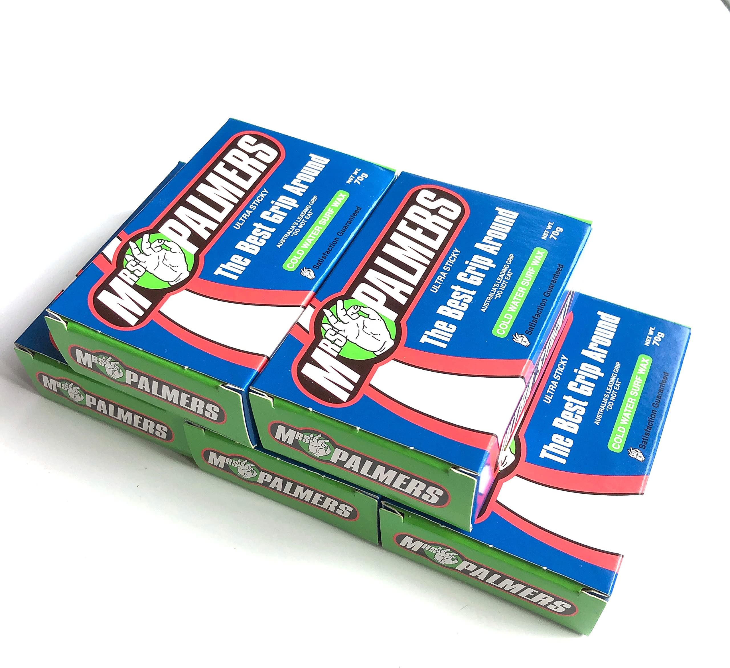 Mrs Palmers Unisex Surf Wax / Cold- Five Pack