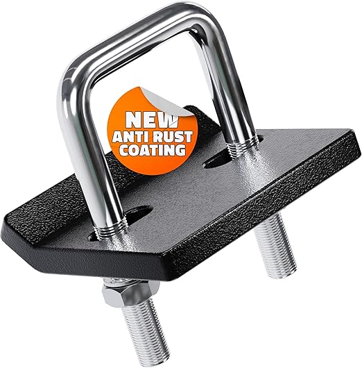 Mockins Anti Rattle Hitch Tightener 2 Inch & 1.25 Inch Receivers | Heavy-Duty Anti-Rust Steel Trailer Hitch Stabilizer | Reduces Noise & Sway Movement on Cargo Racks | Adaptable & Easy to Install