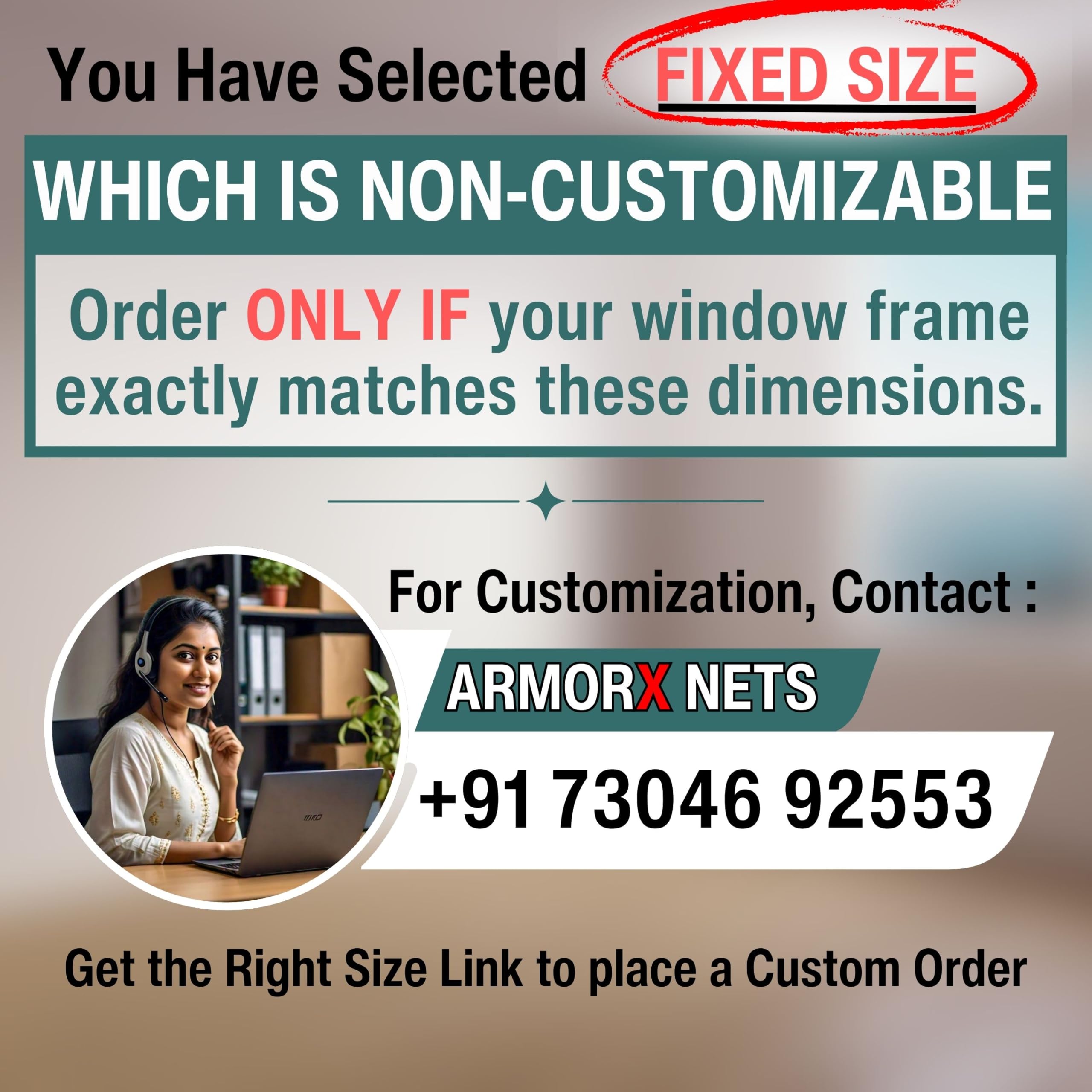 ARMORX Fixed Size Fiberglass Window Mosquito Net | Stitched with Fastener Tape | Windows/Door DIY Bug Insect Mesh | Black - 3x4 feet | 36x48 inch | 91x122 cm 1