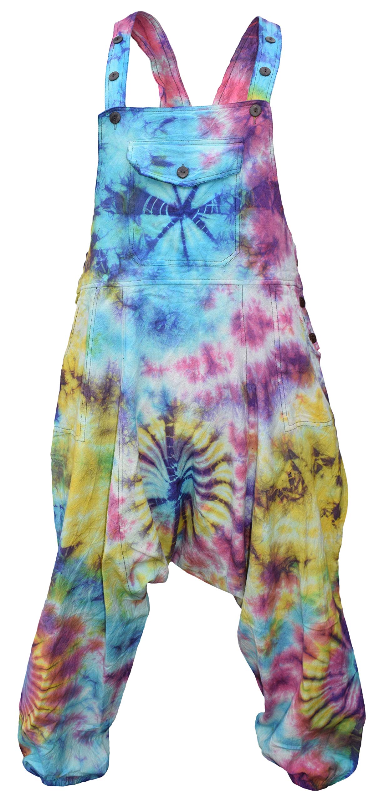 Salopette à entrejambe bas pour femme Gheri tie-dye XL combinaison sarouel large