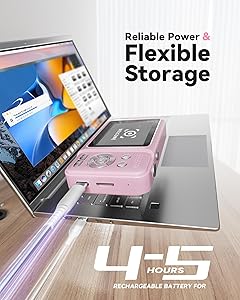 Digital Camera, Real 2.7K Dual-Screen Digital Camera for Photography Auto-Focus Vlogging Camera for YouTube Video 16x Zoom 32GB SD Card Anti Shake Compact Camera for Student Teen Boys Girls Kids