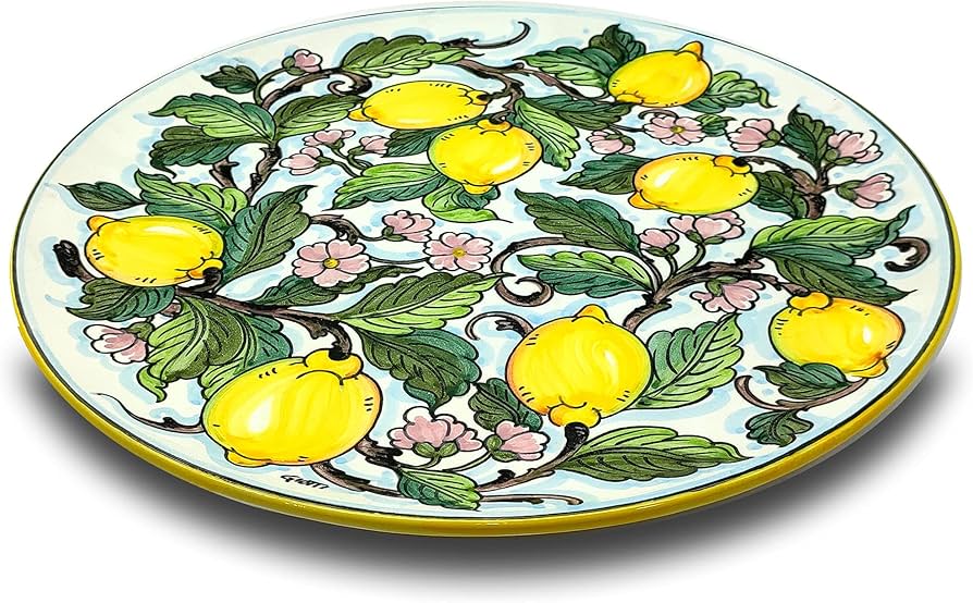 Amazon.com: Large 16 inch Ceramic Pizza Plate - Italian dinnerware