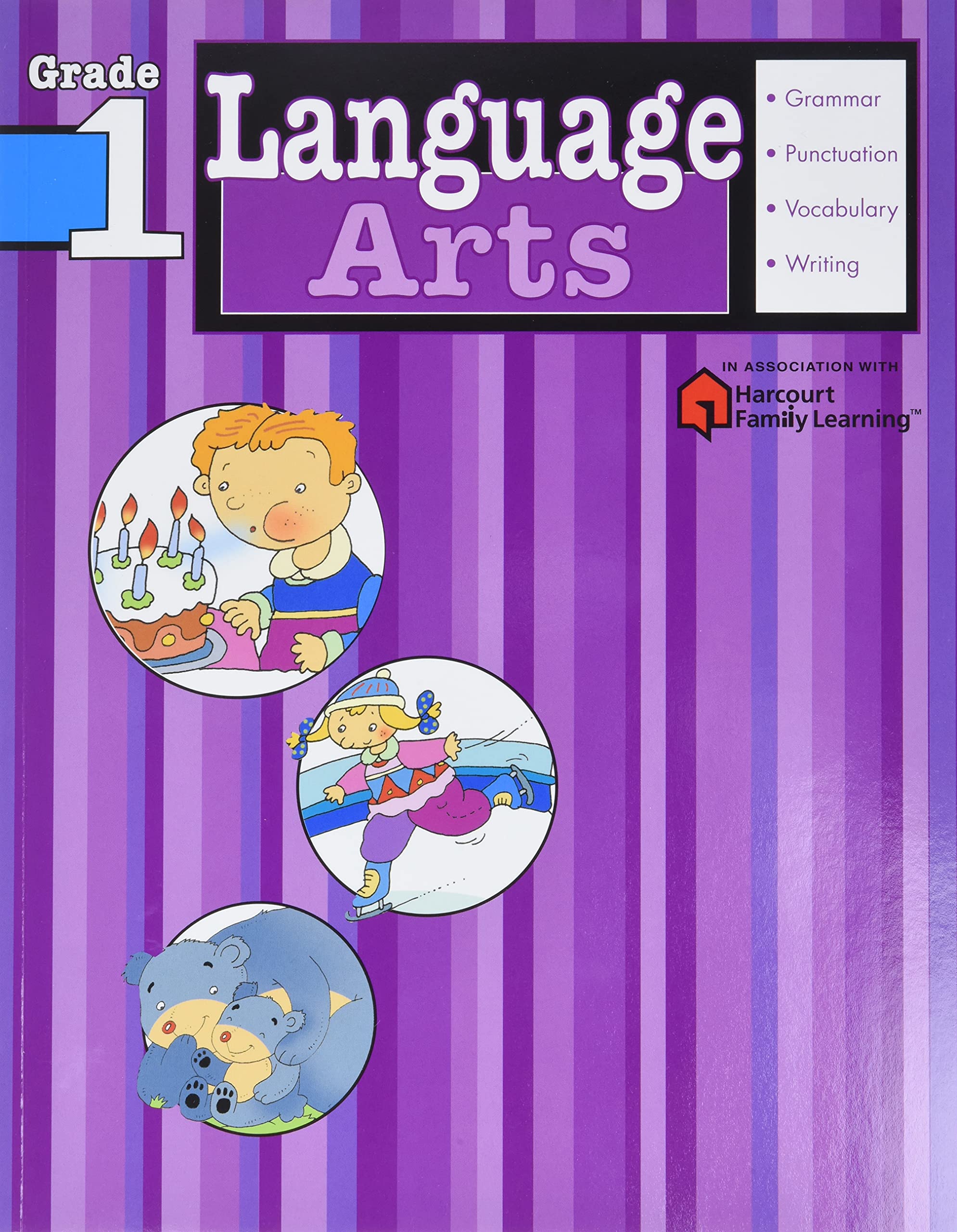 Language Arts: Grade 1 (Flash Kids Harcourt Family Learning) Paperback – June 20, 2005