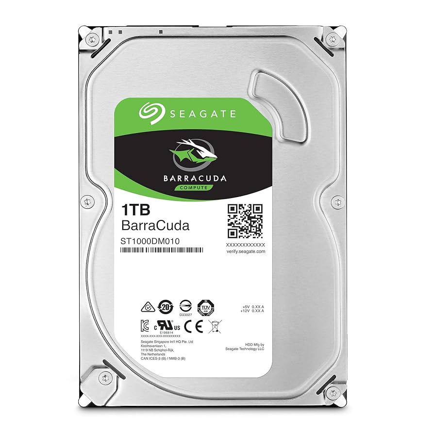 4枚 Seagate 1TB HDD ST1000DM010 (K21-24) Amazon.com: Seagate 1TB BarraCuda SATA 6Gb/s 32MB Cache 3.5