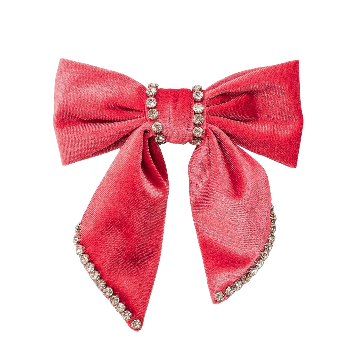 Violet and Brooks Embellished Bow Barrette - Cream